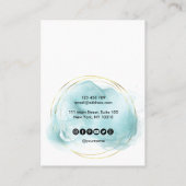 Kalligrafie Visitenkarte (Rückseite)