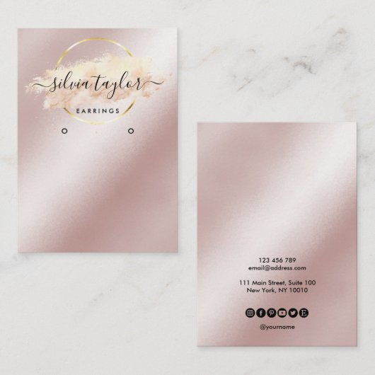 Kalligrafie Visitenkarte (Vorne/Hinten)