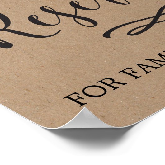 Kalligrafie-Vorhaltezeichen Poster (Ecke)