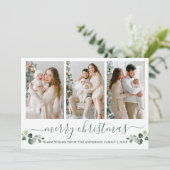 Kalligrafie Watercolor Eucalyptus Weihnachten (Stehend Vorderseite)