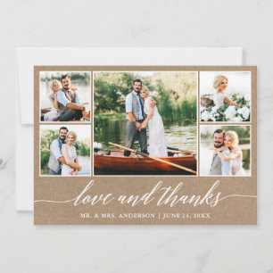 Kalligrafie Wedding Kraft Liebe Dank 5 Foto Dankeskarte