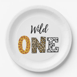 Kalligrafie-Wild-One-Whitepaper-Platte Pappteller