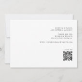 Kalligrafie Wir machen Foto QR-Code für vernetztes Save The Date (Rückseite)