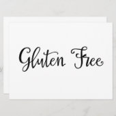Kalligrafie | Zeichen für "glutenfreie Ernährung" (Vorne/Hinten)