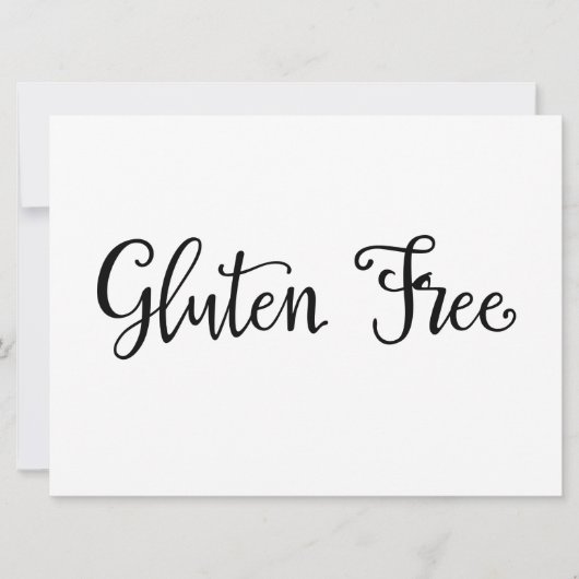 Kalligrafie | Zeichen für "glutenfreie Ernährung" (Vorderseite)