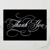 Kalligrafie zeitlos Silberhochzeit Danke Karte (Vorderseite)