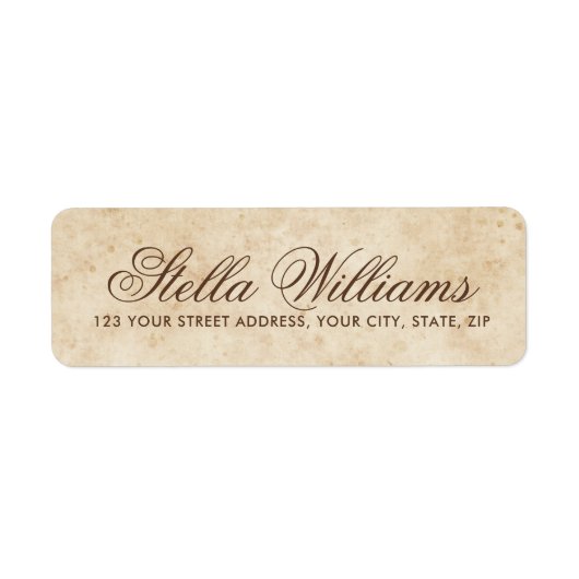 Kalligrafieschrift mit Vintagem Alter (Vorne)