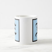 Kalligrafische Hauptstadt Buchstabe E Kaffeetasse (Mittel)