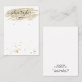 Kalligrafischer Glitzer Visitenkarte (Vorne/Hinten)