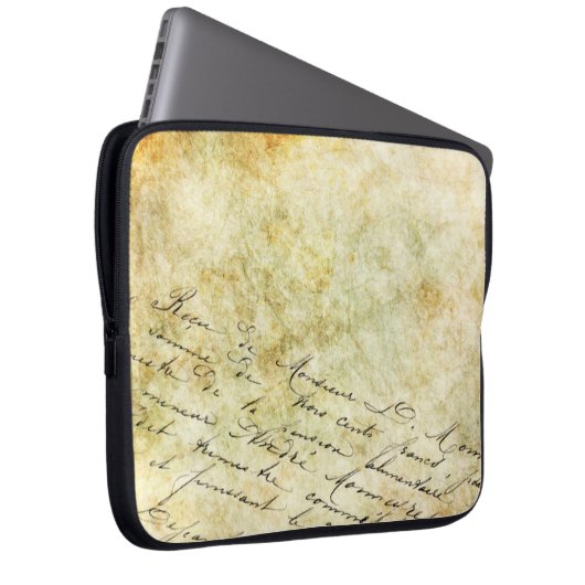 Kalligrafischer Hintergrund Laptopschutzhülle (Vorne Rechts)