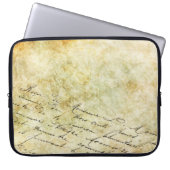 Kalligrafischer Hintergrund Laptopschutzhülle (Vorderseite)