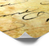 Kalligrafischer Hintergrund Poster (Ecke)