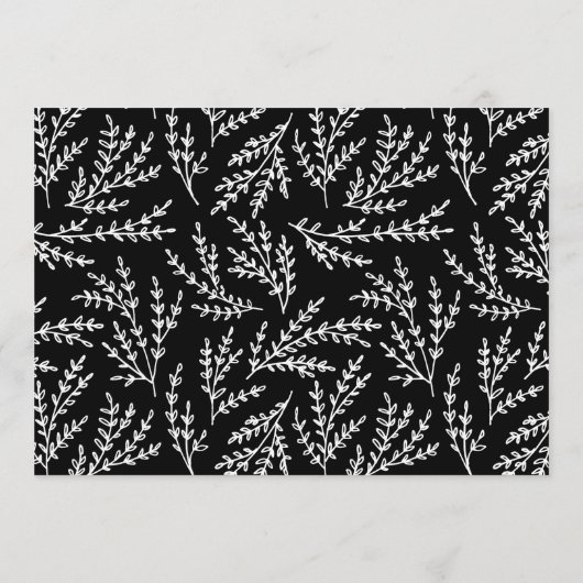 Kalligrafischer Lieblingsgedächtnis der Bridekarte Hinweiskarte (Rückseite)