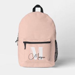 Kalligrafischer Monogramm-Individuelle Name mit ro Bedruckter Rucksack