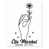 Kalligrafischer Name Elegant Handmade Daisy Busine Gummistempel (Prägung)