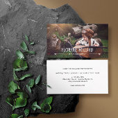 Kalligrafischer Name Fotograf Foto Visitenkarte