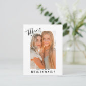 Kalligrafischer Name wird meine Bridesmaid sein | (Stehend Vorderseite)