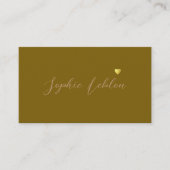 Kalligrafischer Schriftart Name Romantik Telefonnummerkarte (Vorderseite)