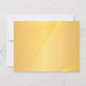 Kalligrafischer Skriptname Gold Hintergrundvorlage Mitteilungskarte (Rückseite)