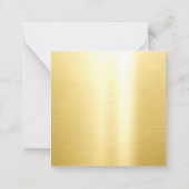 Kalligrafischer Skriptname Gold Weiße Vorlage (Rückseite)