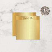 Kalligrafischer Skriptname Gold Weiße Vorlage (Vorderseite/Rückseite Beispiel)