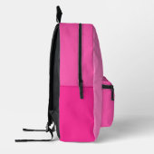 Kalligrafischer Skriptname Rosa Farbpalette Trendy Bedruckter Rucksack (Links)