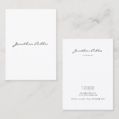 Kalligrafischer Skripttext Elegante Einfache Vorla Visitenkarte (Vorne/Hinten)
