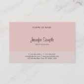 Kalligrafischer Skripttext Elegante Vorlage Modern Visitenkarte (Rückseite)