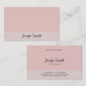 Kalligrafischer Skripttext Elegante Vorlage Modern Visitenkarte (Vorne/Hinten)