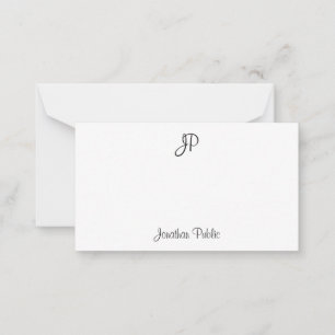 Kalligrafischer Text Monogram Classic Template Bla Mitteilungskarte