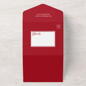 Kalligrafisches Foto Kariert in einer Urlaubskarte All In One Einladung (Außenbereich)