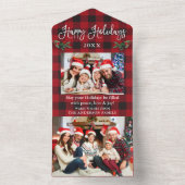 Kalligrafisches Foto Kariert in einer Urlaubskarte All In One Einladung (Innen Boden)