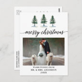 Kalligrafisches Foto Postkarte (Vorne/Hinten)