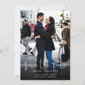 Kalligrafisches Foto Save the Date (Vorderseite)