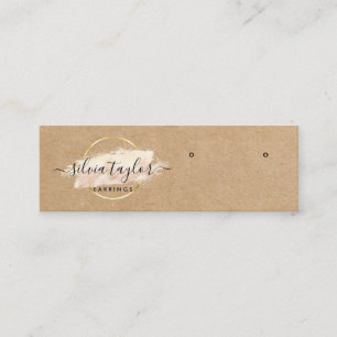 Kalligrafisches Handwerkspapier Ohrsichtkarte Mini Visitenkarte