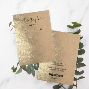 Kalligrafisches Handwerkspapier Ohrsichtkarte Visitenkarte