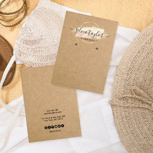 Kalligrafisches Handwerkspapier Ohrsichtkarte Visitenkarte