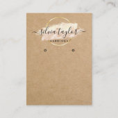 Kalligrafisches Handwerkspapier Ohrsichtkarte Visitenkarte (Vorderseite)