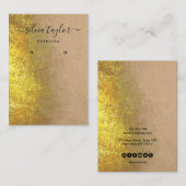 Kalligrafisches Handwerkspapier Ohrsichtkarte Visitenkarte (Vorne/Hinten)