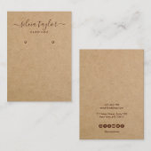 Kalligrafisches Handwerkspapier Ohrsichtkarte Visitenkarte (Vorne/Hinten)