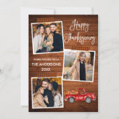 Kalligrafisches Kariertes Kunsthandwerk Erntedank Feiertagskarte (Vorderseite)