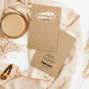 Kalligrafisches Kunsthandwerkpapier Nekklassekarte Visitenkarte