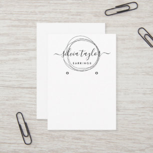 Kalligrafisches Papier Ohrsichtkarte Visitenkarte