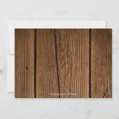 Kalligrafisches rustikales Holz, werden Sie meine Mitteilungskarte (Rückseite)