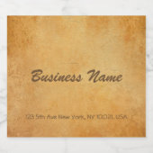 Kalligrafisches Skript Altes Papier aussehen Elega Bierflaschenetikett (Einzelnes Label)