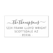 Kalligrafisches Skript Custom Wedding Rücksendeadr Permastempel (Design)