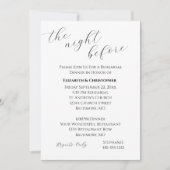 Kalligrafisches Skript Minimalistische Hochzeitssz Einladung (Vorderseite)