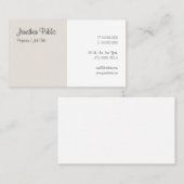 Kalligrafisches Skript Moderne einfache Vorlage El Visitenkarte (Vorne/Hinten)