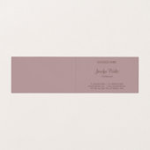 Kalligrafisches Skript Moderne elegante Designvorl Visitenkarten (Innenseite Aufgefaltet)