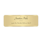 Kalligrafisches Skripttext-Imitate Gold-Template-E (Vorne)